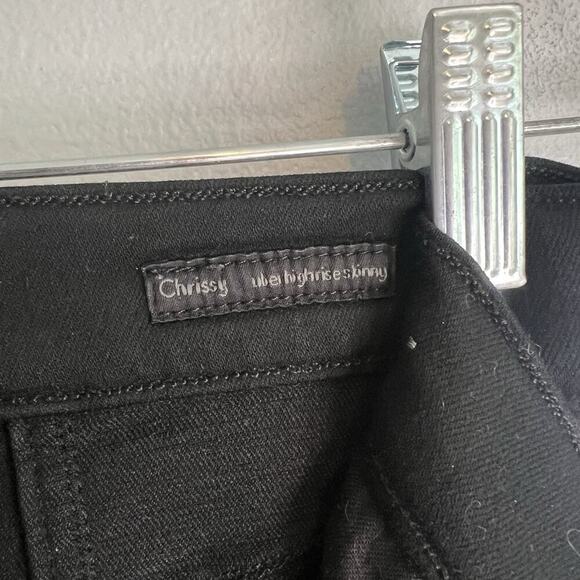 Citizens of Humanity Womens Chrissy High Rise Skinny Jeans Stretch Black Sz 27 - Picture 5 of 13